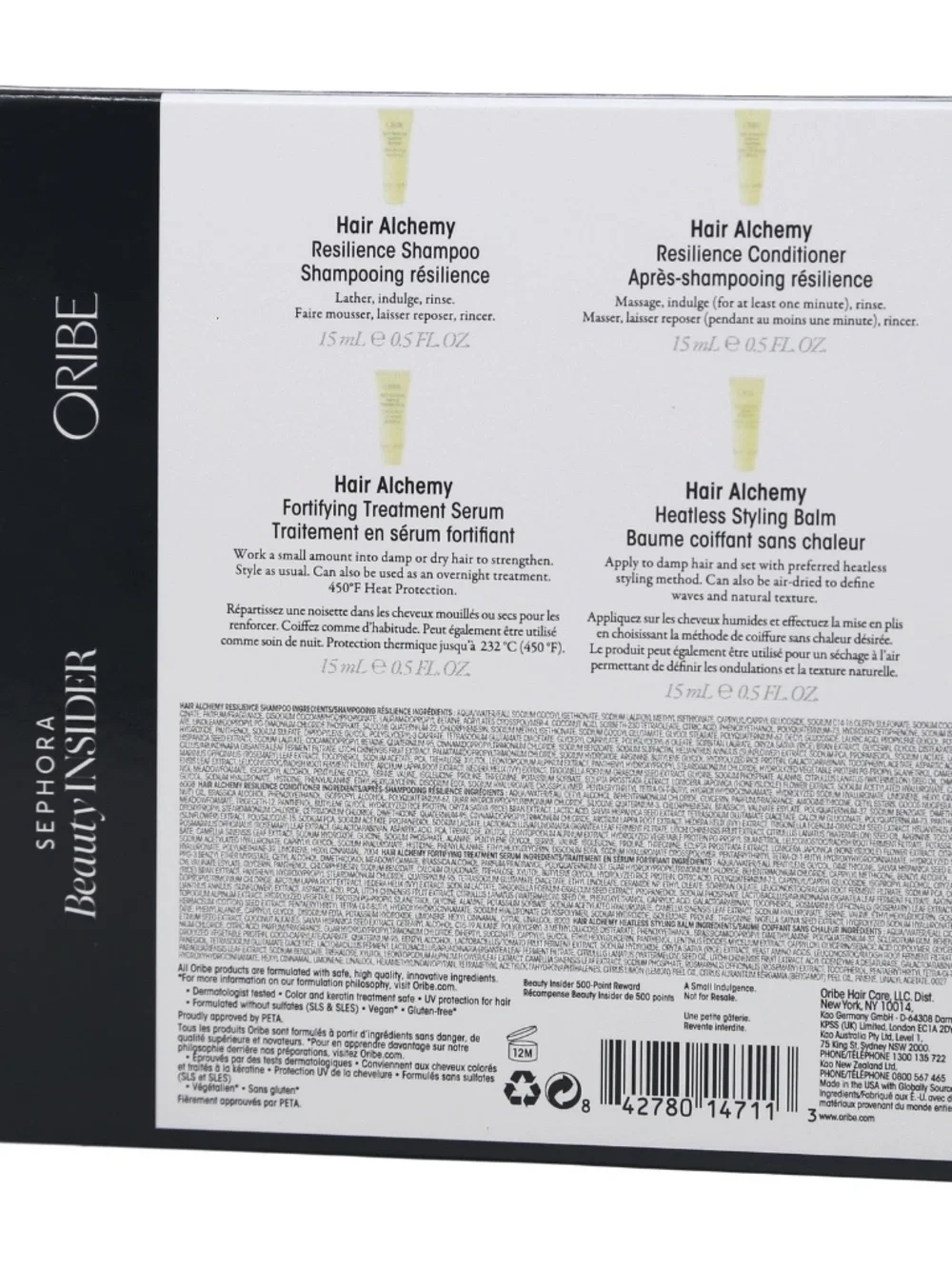 Oribe Hair Alchemy Resilience Sephora Set: Shampoo, Conditioner, Serum & Balm